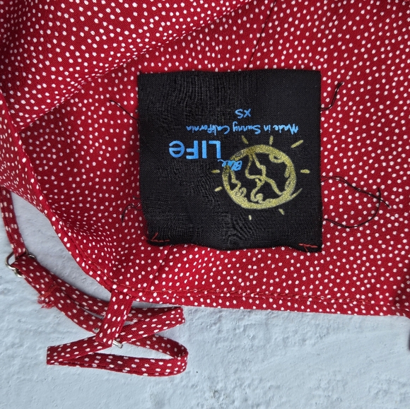 blue life sexpot dress polka dot corset XS - Picture 3 of 5